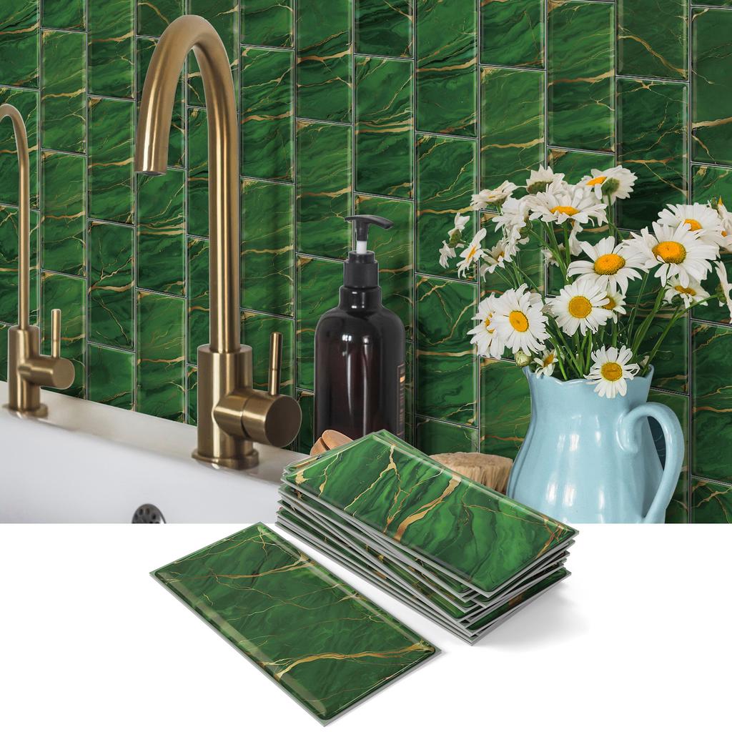 Stone Pattern Pe Foam Thickened Tile Sticker, Self-Adhesive Wall Sticker Waterproof And Oil-Proof Kitchen Bathroom Renovation Wallpaper