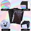 Plastic Holographic Resealable Aluminum Foil Smell Proof Bags Foil Pouch Sealing Bag Packaging Bags