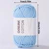 6pcs Yarn Soft Cotton-Nylon Blend Easy-to-Use Yarn for Hand Knitting Crocheting Beginner Crochet Yarn