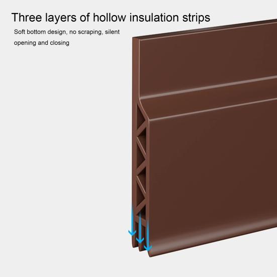 Silicone Door Seal Strip Waterproof Weather Gap Stripping Soundproof Door Adhesive Filler for Home