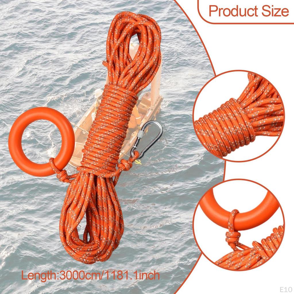 Плавучий шнур для воды, плавучий шнур, спасательный трос плавучести для дайвинга, шлюпки, рыбалки