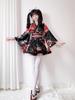 Women's Japanese Style Summer Kimono Cosplay Costume with Traditional Print