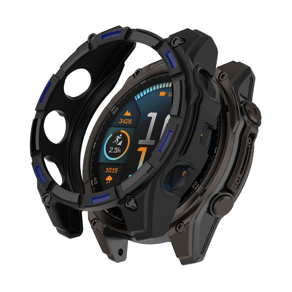 Чехол для часов из ТПУ Противоударный защитный корпус для Garmin Fenix 8 обеспечивает полную защиту, не затрудняя использование.