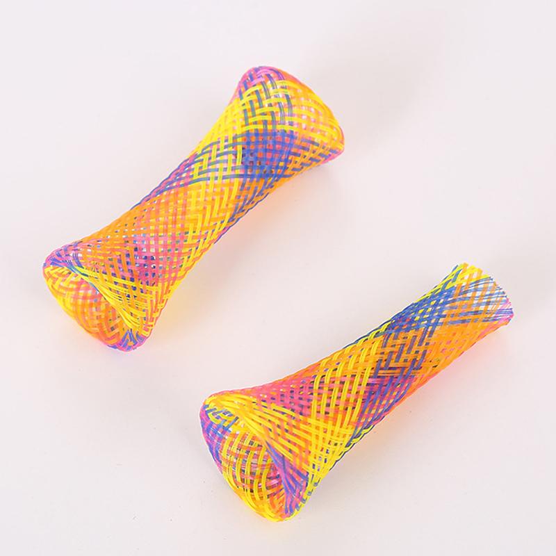 12PCS Pet Toy Bounce Telescopic Tube Cat Toy Colorful Simple Cat Teaser For Kitten