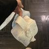Mini Size Makeup Bag for Women with Handle Wings Patchwork Portable Instant Camera Bag Multi-Purpose Reusable Zipper Coin Purse