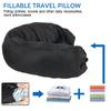 Дорожная наволочка для подушки под шею, компактная, портативная, U-образная подушка, наполняемая одеждой, подушки для шеи, мягкая трубчатая подушка для шеи
