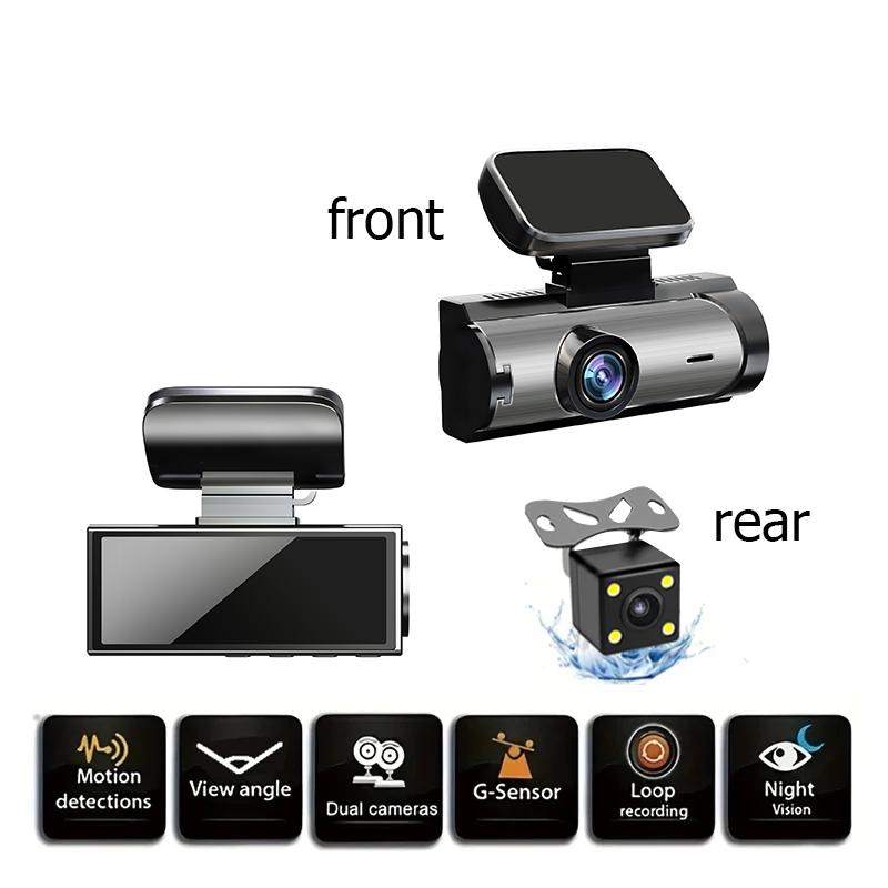 1080P Dash Cam Car WIFI Dvr Dual Lens Front Inside Wide Angle IR Night Vision Parking Monitor Video Recorder