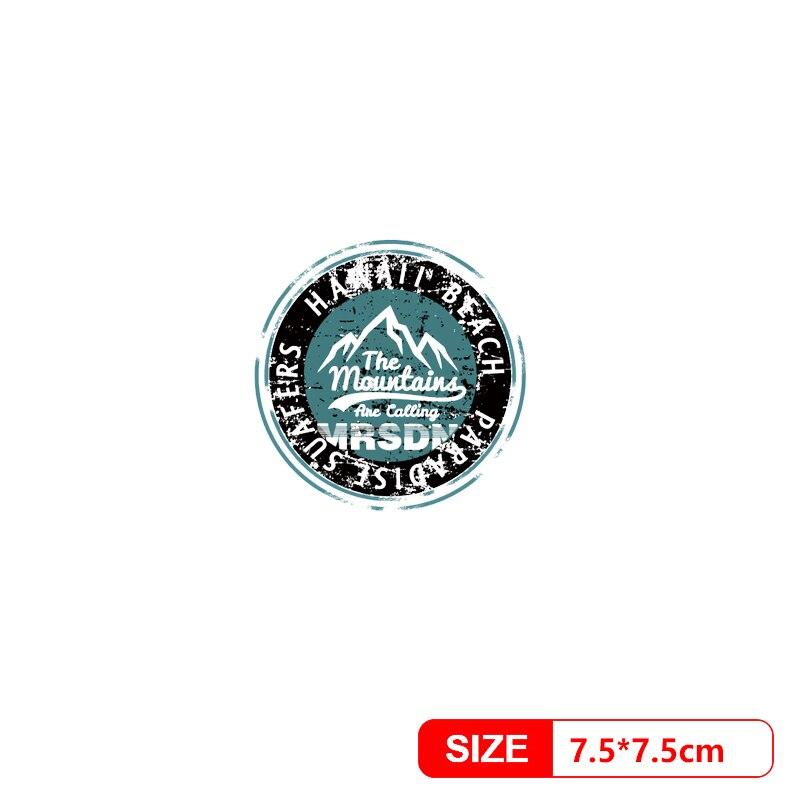 Пейзажные пластыри, термонаклейки для переноски для праздничных пейзажей на Гавайях, пляж, термонаклейки, наклейка с теплопередачей, аппликация