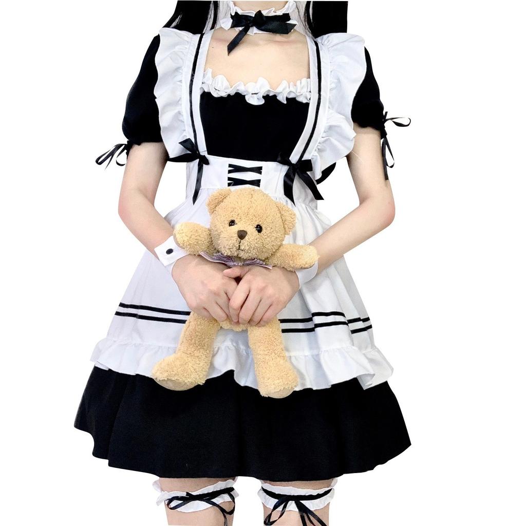 Womens Cute Lolita Maid Costume - Anime-Inspired Lolita Suit Dress