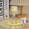 Mini Crystal Table Lamp Color Changing Battery Bedsides Lamp Night Light For Table Dinner Bar Bedroom Party Christmas LED Night