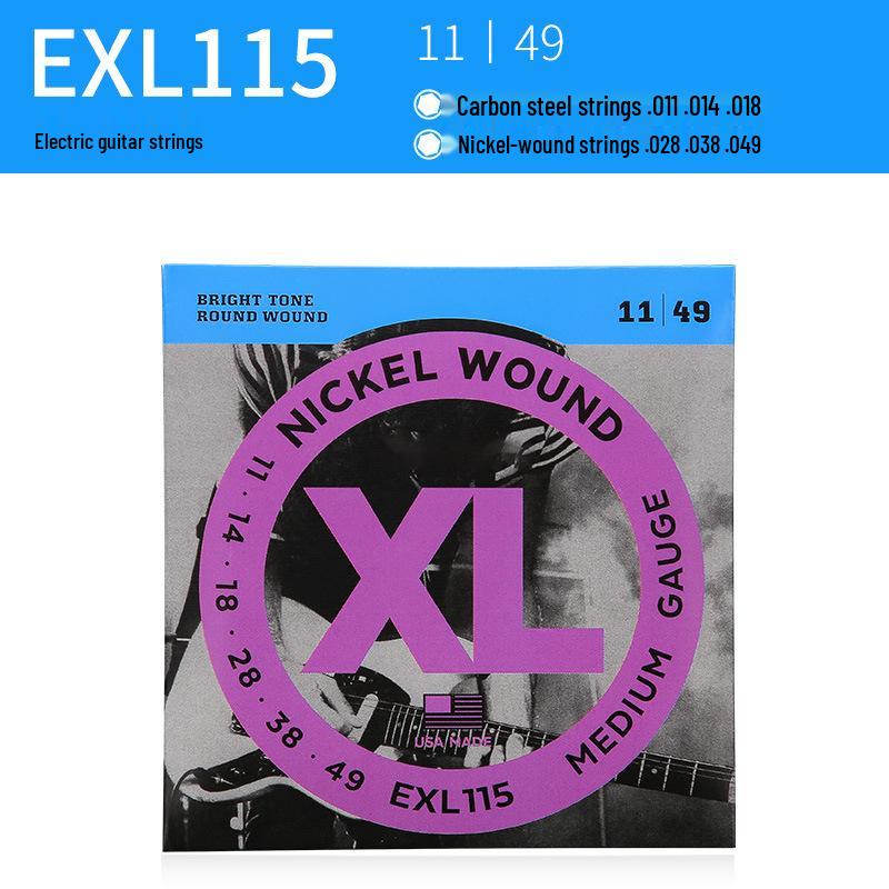 D'Addario EXL110 Нержавеющие Латунированные Фосфорно-Бронзовые Струны для Электрогитары - Комплект из 6