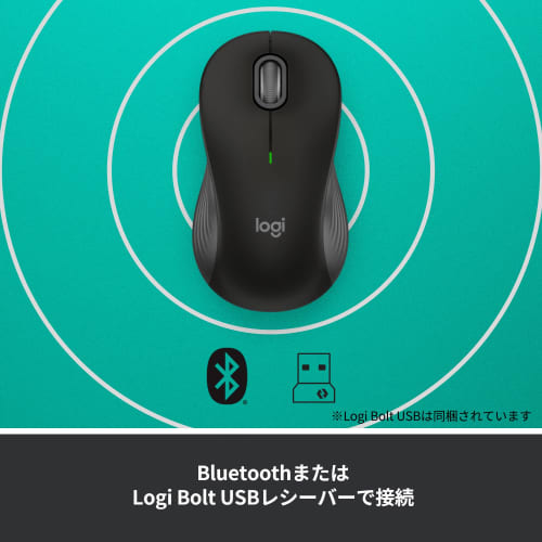 [Эксклюзив. .co.jp] Logitech Signature M550MBKs Беспроводная мышь Бесшумная Bluetooth Обычная черная Беспроводная Logi Bolt Unifying Несовместимо Windows Mac iPa