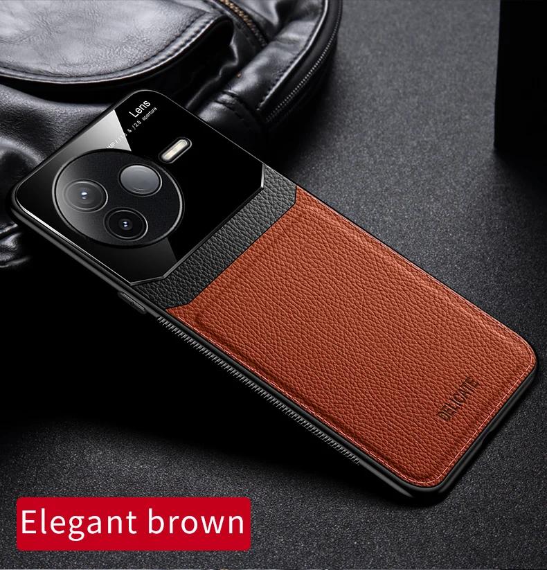 EUCAGR Акриловый чехол из ПУ-кожи для Xiaomi Redmi K80 K70 K60 K50 K40 Pro K70Ultra Защита камеры Задняя крышка телефона Рамка Coque