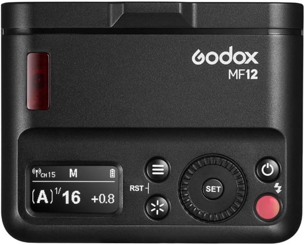 Инструкция по эксплуатации Godox Авторизованный Godox MF12 Макро вспышка Одиночный комплект 12 В GN16 Совместимость с TTL Беспроводное управление Второе время перезарядки до 500