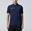 Anta Мужские рубашки-поло с вышитым логотипом на воротнике и короткими рукавами темно-синие 152327134-5