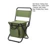 Portable Folding Chair with Cooler Bag Heavy Duty Waterproof Lightweight Outdoor Camping Backpacking Beach Picnic Fishing Collapsible Stool Seat