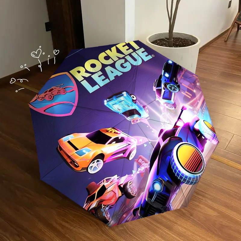 1pc Rocket LeagueVehicles Themed High-quality Umbrella,Automatic Opening and Closing Umbrella,Multi-functional Umbrella G0811381
