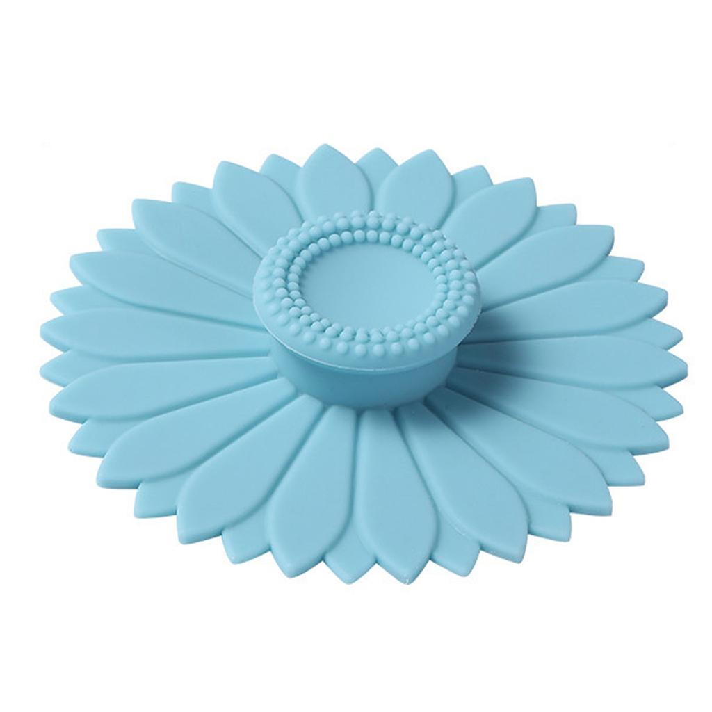 Крышки для чашек из силикона с рисунком подсолнуха, пылезащитные чехлы для кружек для кемпинга, герметичные крышки для горячих чашек, герметичная крышка для кофе и чая