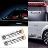 Valve Stems Caps Car Aluminum Body Door Trunk Badge Sticker Decor Accessories For Volkswagen VW Rline Golf Polo Passat Tiguan To zq1