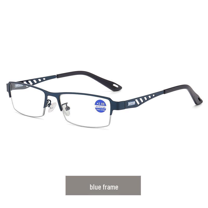 Фотохромные мультифокальные очки для чтения с защитой от синего света для мужчин и женщин - Металлическая оправа, для бизнеса, Высокое разрешение