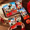 6pcs Cartoon New Year Panda Red Envelopes Chinese Style Gifts Packing Bags  Kids Gifts Favor