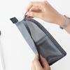Zipper Cosmetic Bag Stand Storage Bag Folding Makeup Brush Bag  Bathroom