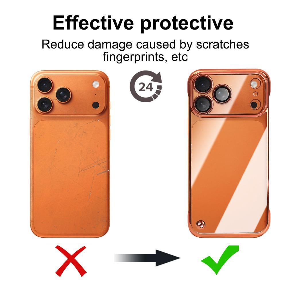 Ультратонкий прозрачный чехол для IPhone 17 Pro Max Матовый Жесткий Покрытие PC Всестороннее Защитное Стекло для Камеры Ударопрочный Корпус для IPhone 17Air