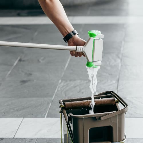 Yamazaki Sangyo Sponge Mop, Water Absorbent, Replacement Spare, Silver Wiper, P, 17.5cm Wide, 2989.jp+, 175703