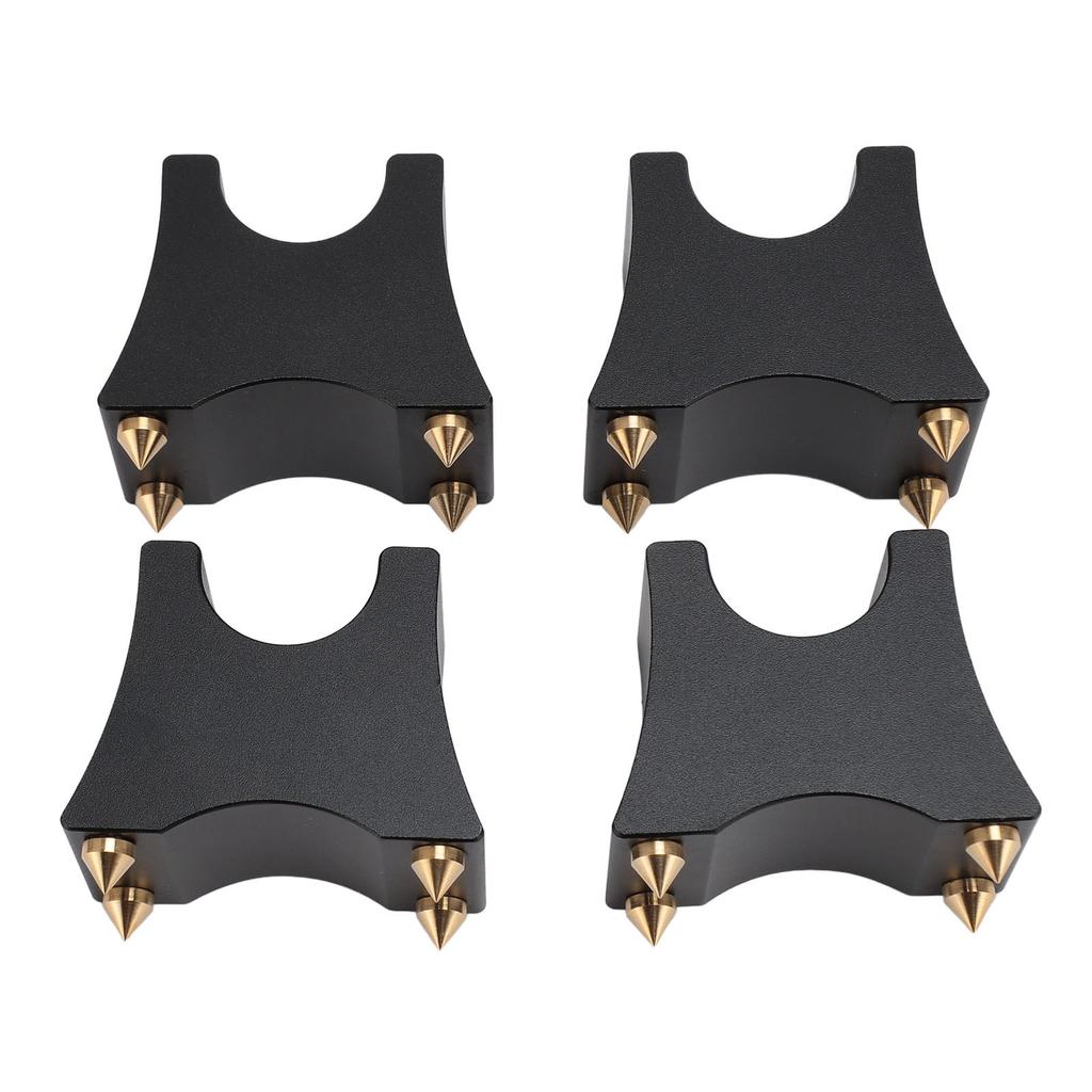 Hi-Fi Кабельные Шипы Подставки Вибропоглощающие Регулируемые из Алюминиевого Сплава Держатели для Hi-Fi Кабелей для Акустических Систем CD DVD Проигрывателей 4 шт