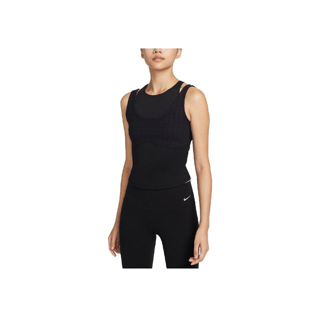 Nike Yoga Dri-FIT Luxe Quick-Dry Sports Tank Top Women Tops Black FB4582-010