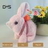 Electronic Rabbit Toy Interactive Electronic Pet Plush with Sounds And Movements Animated Walking Wiggle Ears Handmade Bunny Toys Gift for Toddlers