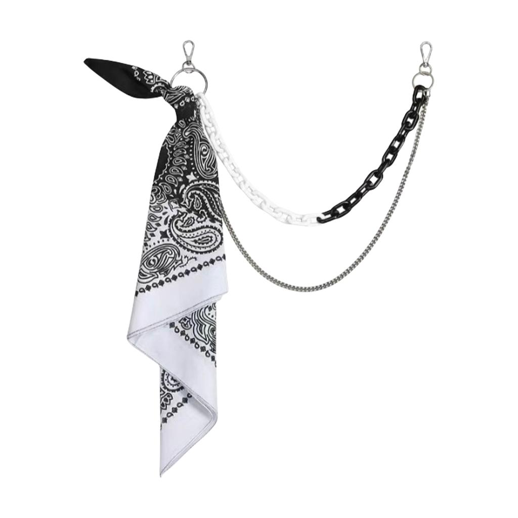 Флуоресцентный цвет Хип-хоп поясная цепь Цветок Бандана Поясной шарм Уличная цепь для брюк Цепь для джинсов Цепь для брюк Цепь для кошелька