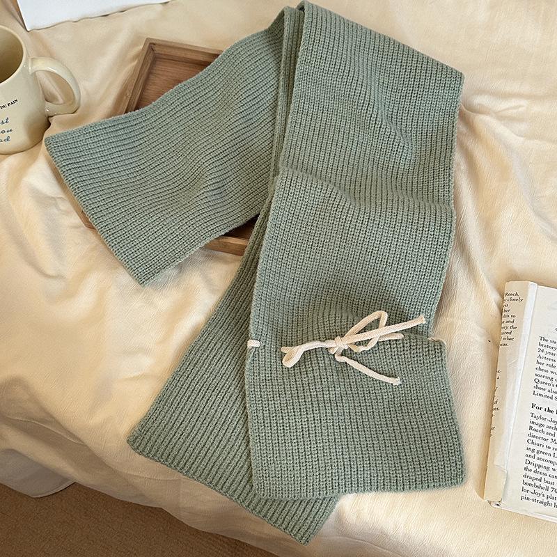 Шарф-бабочка Luochi Knitting: Женский зимний теплый, ветрозащитный шерстяной шарф-снуд