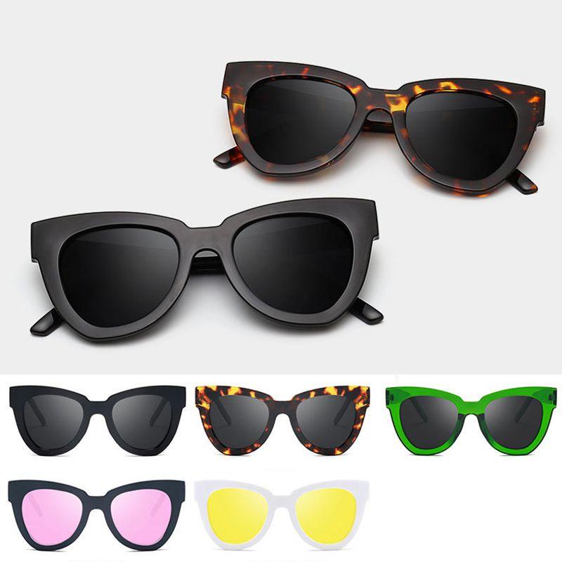 Elegant Women Lady Retro Cat Eye Sunglasses Fashionable Designer Square Frame Shades