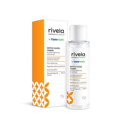 Reveala Dermascience Тоник для лица с гамамелисом от 100 мл для увлажнения, сужения пор, сияющей кожи
