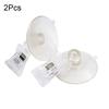 2 Pcs Clear Plastic Wall Suction Cup Clips Clamps Strong Sucker Clip Clamp
