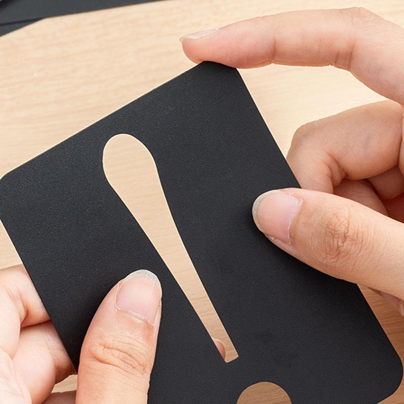 42 шт., буква, номер, символ, ремесло, полый трафарет, штамповка, тиснение, шаблон