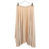 Made In Japan Long Length Pleated Skirt S Pink Beige Waist Rubber Women Used