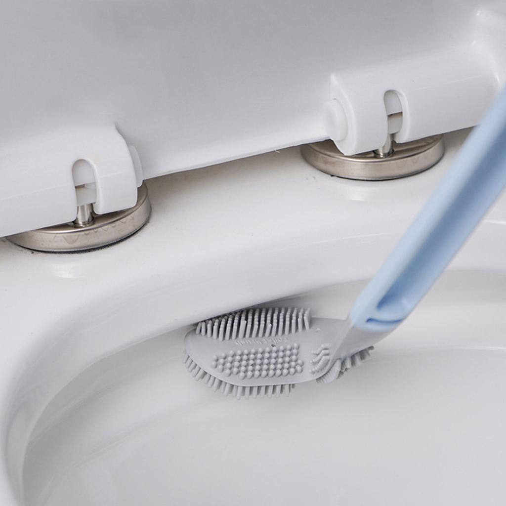 Силиконовая щетка для унитаза для гольфа, без тупика, настенная чистящая щетка с длинной ручкой