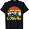 Футболка с надписью Cougar Funny Cougars Retro Vintage Cougar Lovers