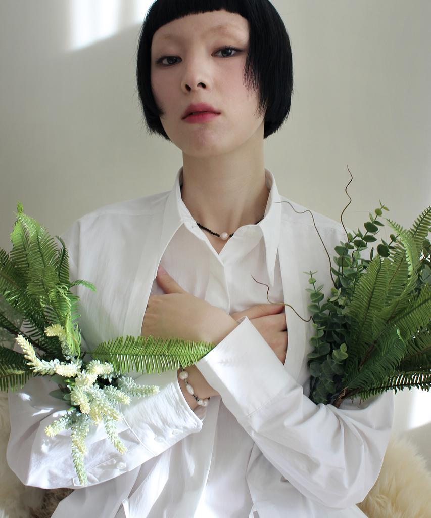 RUBATI Double Layered Shirt (White)