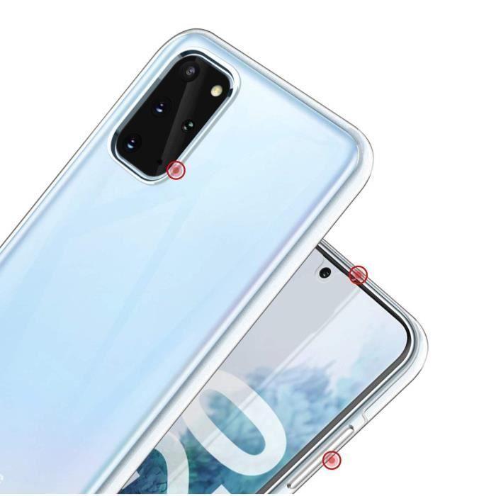 Coque pour Samsung Galaxy S20 - Housse Etui Gel TPU Silicone Intégrale Transparent Deux Parties Avant Arrière Emboitable Phonillico®