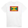T-shirt - PIXELFORMA - Drapeau de la Grenade - 100% coton - Manches courtes - Col classique