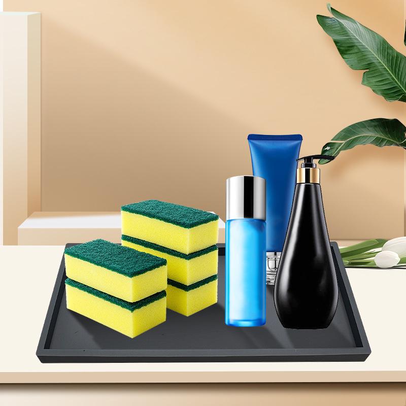 Подносы для туалетного столика в ванной Силиконовый поднос для хранения губки и средства для мытья посуды на столешницу кухонной раковины Овальный поднос для хранения на бачок унитаза Домашний декор