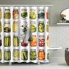 Luxury Printed Shower Curtain Waterproof Bathroom Decor Home Decoration Pet Portrait Canvas Printing Boat Print Flowers Waterfal