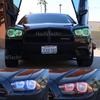 Для Dodge Charger SXT Plus 2011 2012 2013 2014 RGB светодиодный ангельские глазки, многоцветный с кольцом Halo, пульт дистанционного управления