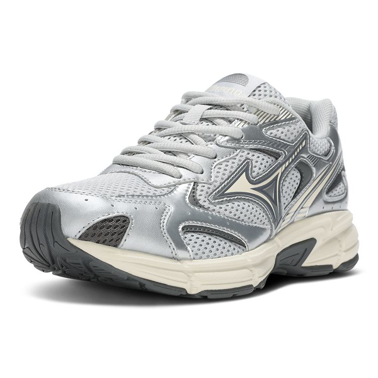 Mizuno MXR Серебристо-белые Унисекс Ретро Беговые Кроссовки D1GH222917