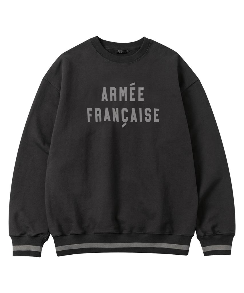 Kaneitei Armee Francaise Свитшот с круглым вырезом (Древесный уголь)