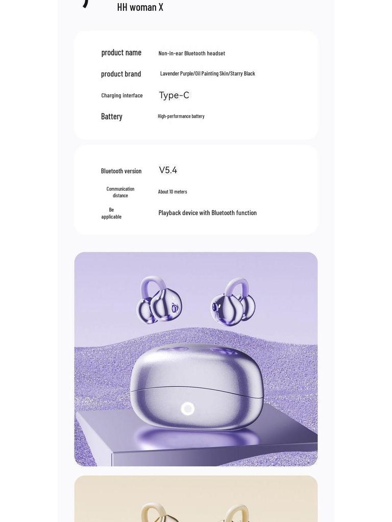 S480 Wireless Bluetooth Headset: Stylish Clip-On, High-Quality Sound, Long Battery, Ideal for Sports & Running.