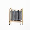 Bamboo Laundry Basket, 3 Compartments, Laundry Bag, Removable, Laundry Bins with Wheels, 3 x 30 L. Mobile, Portable